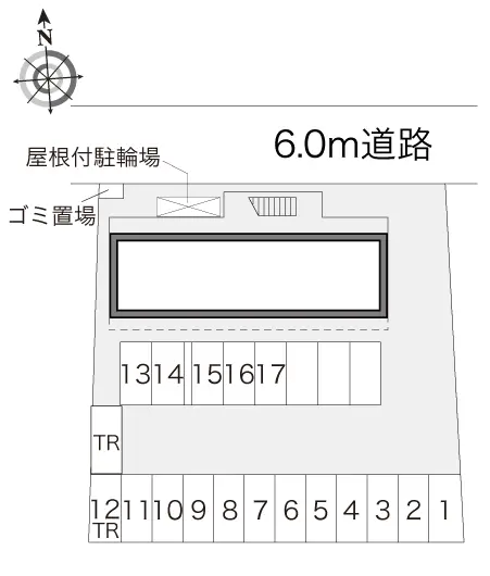 ★手数料０円★小山市城東７丁目　月極駐車場（LP）